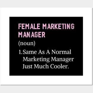 Assistant marketing manager woman female marketing manager Posters and Art